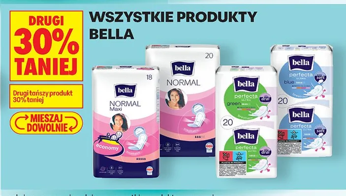 Wszystkie produkty Bella DRUGI -30% promocja w Biedronka