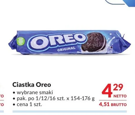 Ciastka Oreo Original promocja w Makro