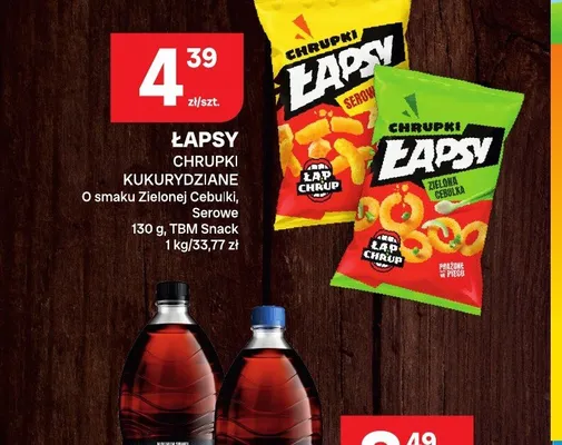 Chrupki kukurydziane Łapsy o smaku zielonej cebulki promocja w Chorten