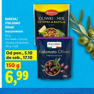 Oliwki marynowane kalamata Italiamo promocja w Lidl