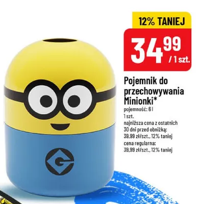 Pojemnik do przechowywania Minionki 6l promocja w POLOmarket