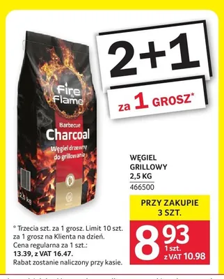 Węgiel grillowy Fire & Flame promocja w Selgros