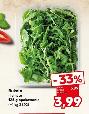 Rukola niemyta promocja w Kaufland