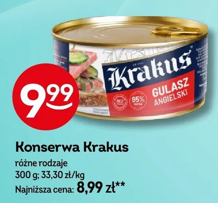 Konserwa gulasz angielski promocja w Żabka