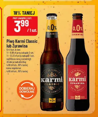 Piwo bezalkoholowe Karmi Classic promocja w POLOmarket