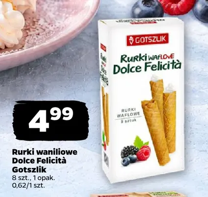 Rurki waniliowe Dolce Felicità Gotszlik promocja w Netto