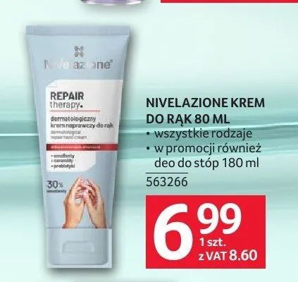 Krem do rąk Nivelazione Repair Therapy promocja w Selgros