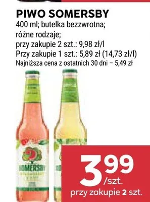 Piwo Somersby promocja w Stokrotka