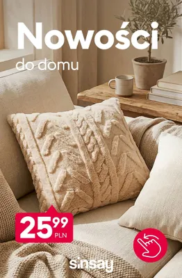 Poduszka dekoracyjna Sinsay promocja w Sinsay