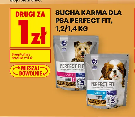 Sucha karma dla psa Perfect Fit promocja w Biedronka
