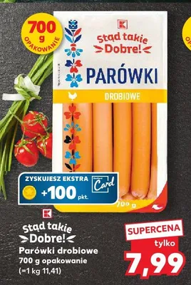 Parówki drobiowe promocja w Kaufland