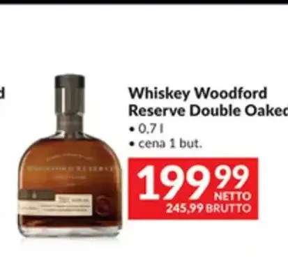 Whiskey Woodford Reserve Double Oaked promocja w Makro