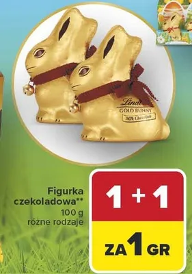 Figurka czekoladowa Gold Bunny promocja w Carrefour