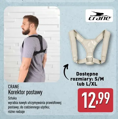 Korektor postawy Crane promocja w Aldi