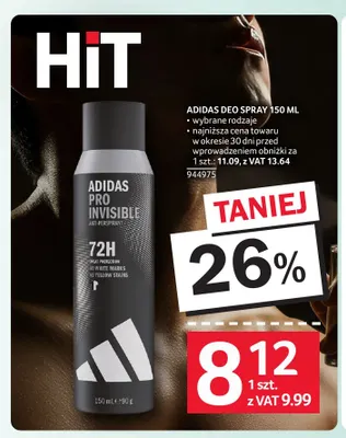 Dezodorant spray Adidas promocja w Selgros