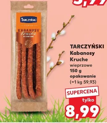 Kabanosy Kruche wieprzowe promocja w Kaufland
