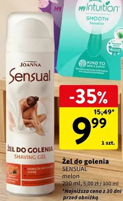 Żel do golenia SENSUAL melon promocja w Intermarche