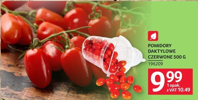 Pomidory daktylowe czerwone 500 g promocja w Selgros