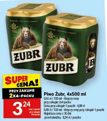 Piwo Żubr promocja w Twój Market