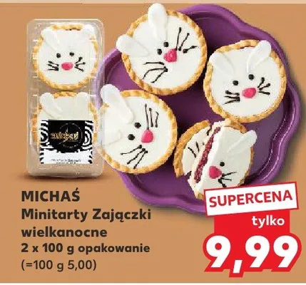Minitarty Zajączki wielkanocne promocja w Kaufland
