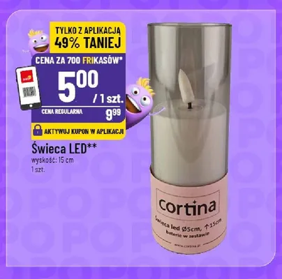Świeca LED Cortina promocja w POLOmarket