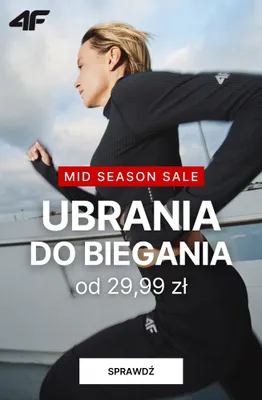 Ubrania do biegania 4F promocja w 4F