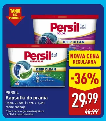 Kapsułki do prania Persil promocja w Aldi