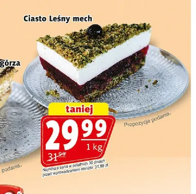 Ciasto Leśny mech Cukiernia Łasuch promocja w Prim Market