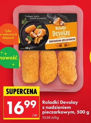 Roladki Devolay z nadzieniem pieczarkowym promocja w Biedronka
