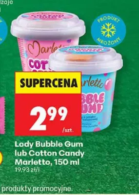 Lody Marletto Bubble Gum promocja w Biedronka