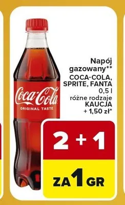 Napój gazowany Sprite promocja w Carrefour Express