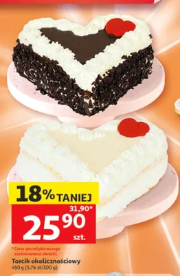 Torcik okolicznościowy promocja w Auchan