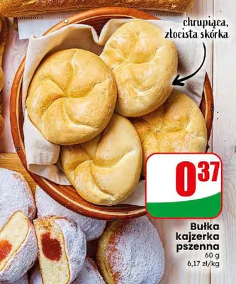 Bułka kajzerka pszenna promocja w Dino