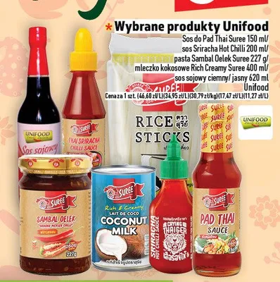 Wybrane produkty Unifood promocja w TOPAZ