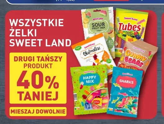 Żelki Happy Mix Sweet Land promocja w Aldi