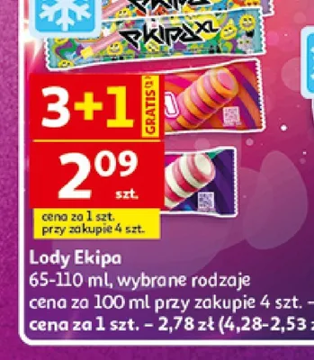 Lody Ekipa Koral promocja w Auchan