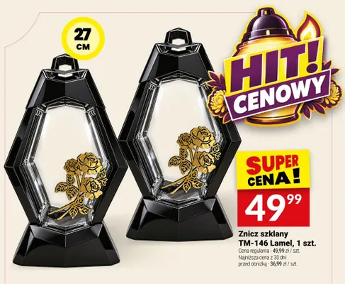 Znicz szklany TM-146 Lamel promocja w Twój Market