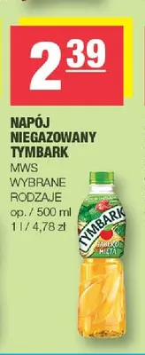 Napój niegazowany Tymbark jabłko-mięta promocja w SPAR