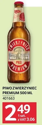 Piwo Zwierzyniec Premium 500 ml promocja w Selgros