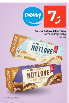 Ciastka Allnutrition Nutlove White Cookie promocja w Dealz