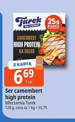 Ser camembert high protein Turek promocja w Leclerc