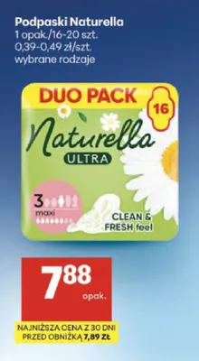 Podpaski Naturella promocja w Delikatesy Centrum
