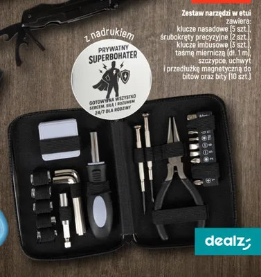 Zestaw narzędzi w etui promocja w Dealz
