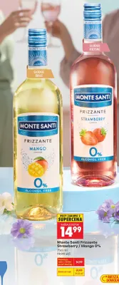 Wino musujące bezalkoholowe Frizzante Strawberry 0% promocja w Biedronka