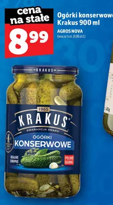 Ogórki konserwowe Krakus promocja w TOPAZ