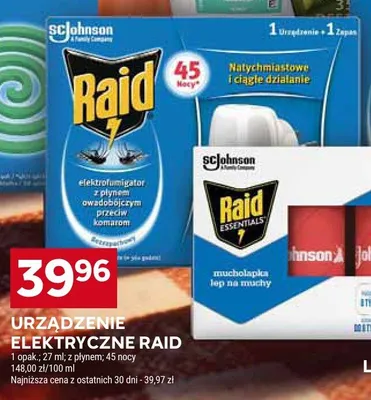 Urządzenie elektryczne Raid z płynem 45 nocy promocja w Stokrotka