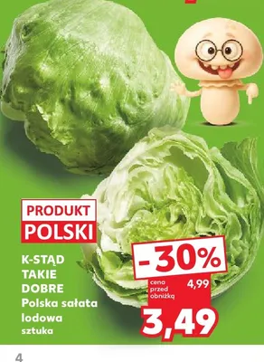 Sałata lodowa K-Stąd Takie Dobre promocja w Kaufland