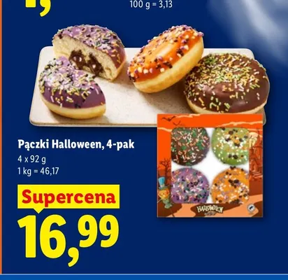 Pączki Halloween 4-pak promocja w Lidl