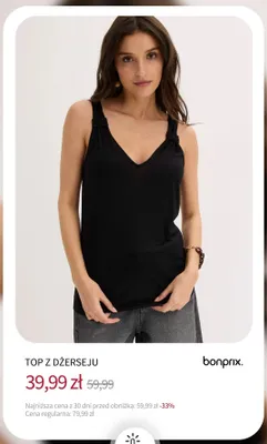 Top z dżerseju Bonprix promocja w bonprix