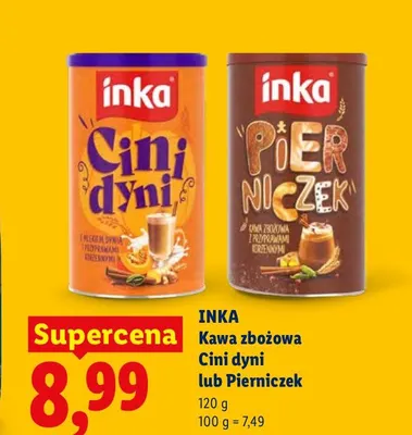 Kawa zbożowa Inka Cini dyni promocja w Lidl